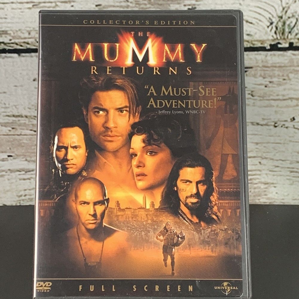 The Mummy Returns (DVD, 2001, Pan Scan Edition) Brendan Fraser, Arnold Vosloo